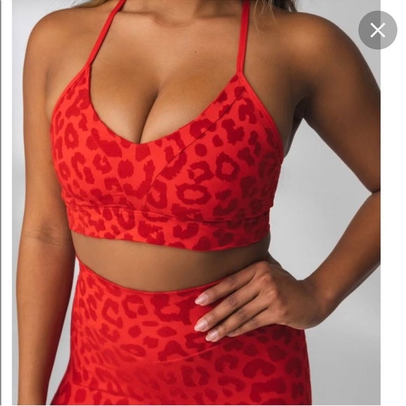 Balance Athletica Other - Balance Athletica Form Red cheetah sports bra